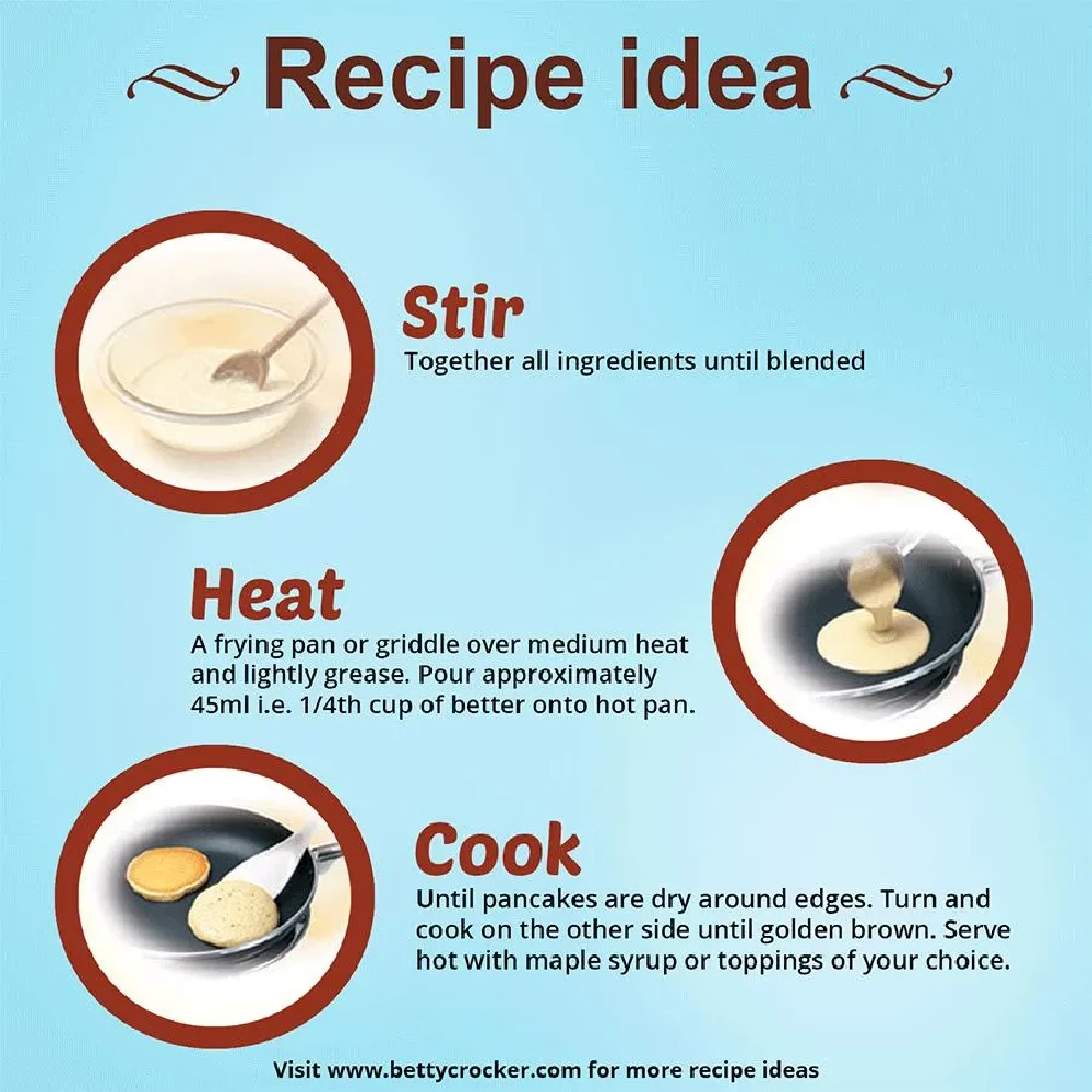 Betty Crocker Complete Pancake Mix - Buttermilk, 500 g-8.webp